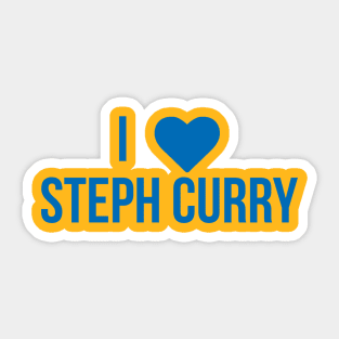 I Love Steph Curry Sticker